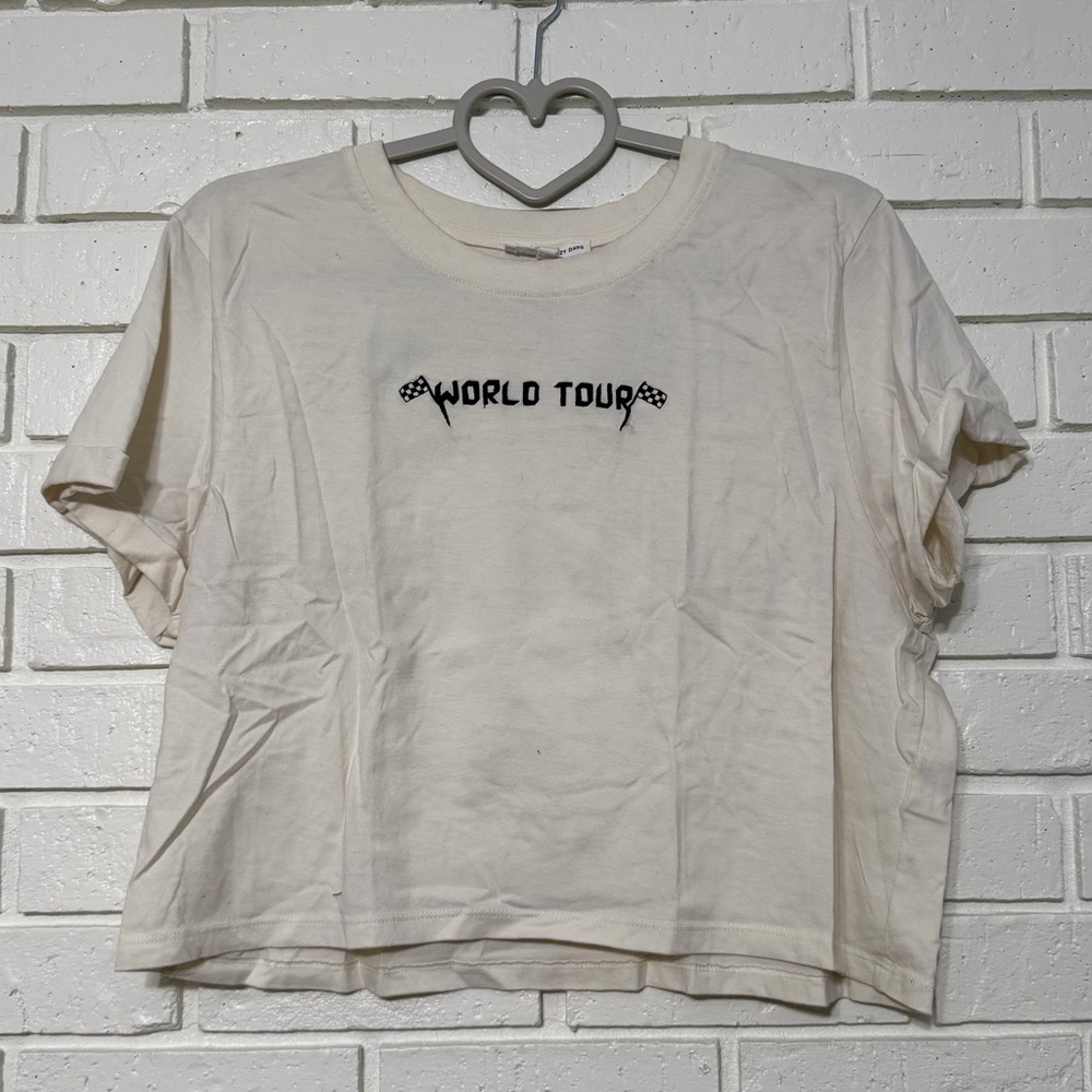 World Tour Grand Prix 92 Graphic Tee Love Peace & Lazy Days Size L